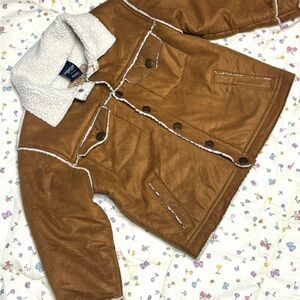 OshKosh B'gosh Tan Sherpa-Lined Jacket